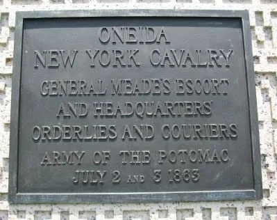 Oneida NY Cavalry Plaque