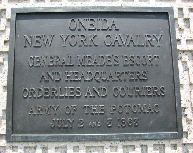 Oneida NY Cavalry Plaque