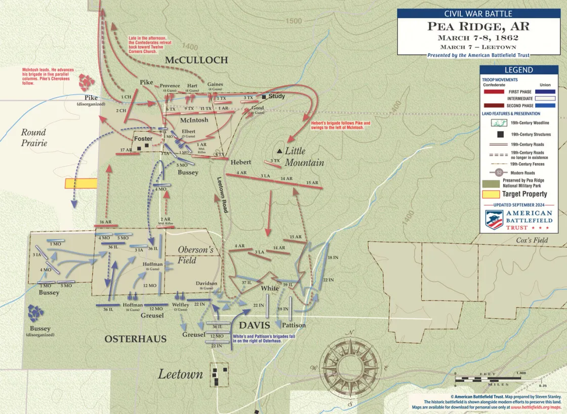 Pea Ridge | Leetown Fight | Mar 7, 1862
