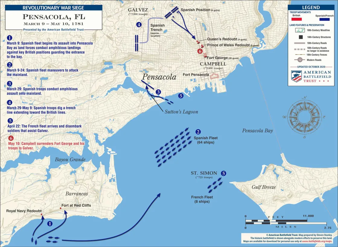 Pensacola | Mar 9 - May 10, 1781