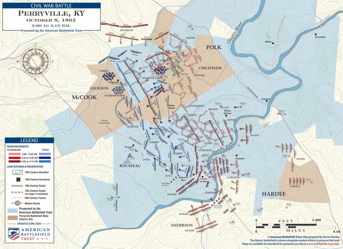 Perryville | Oct 8, 1862 | 3 - 4:15 pm (June 2020)