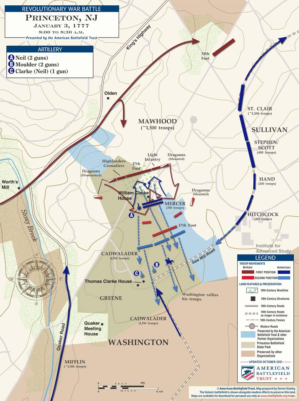 Princeton | Jan 3, 1777 | 8:00 - 8:30 am (October 2020)