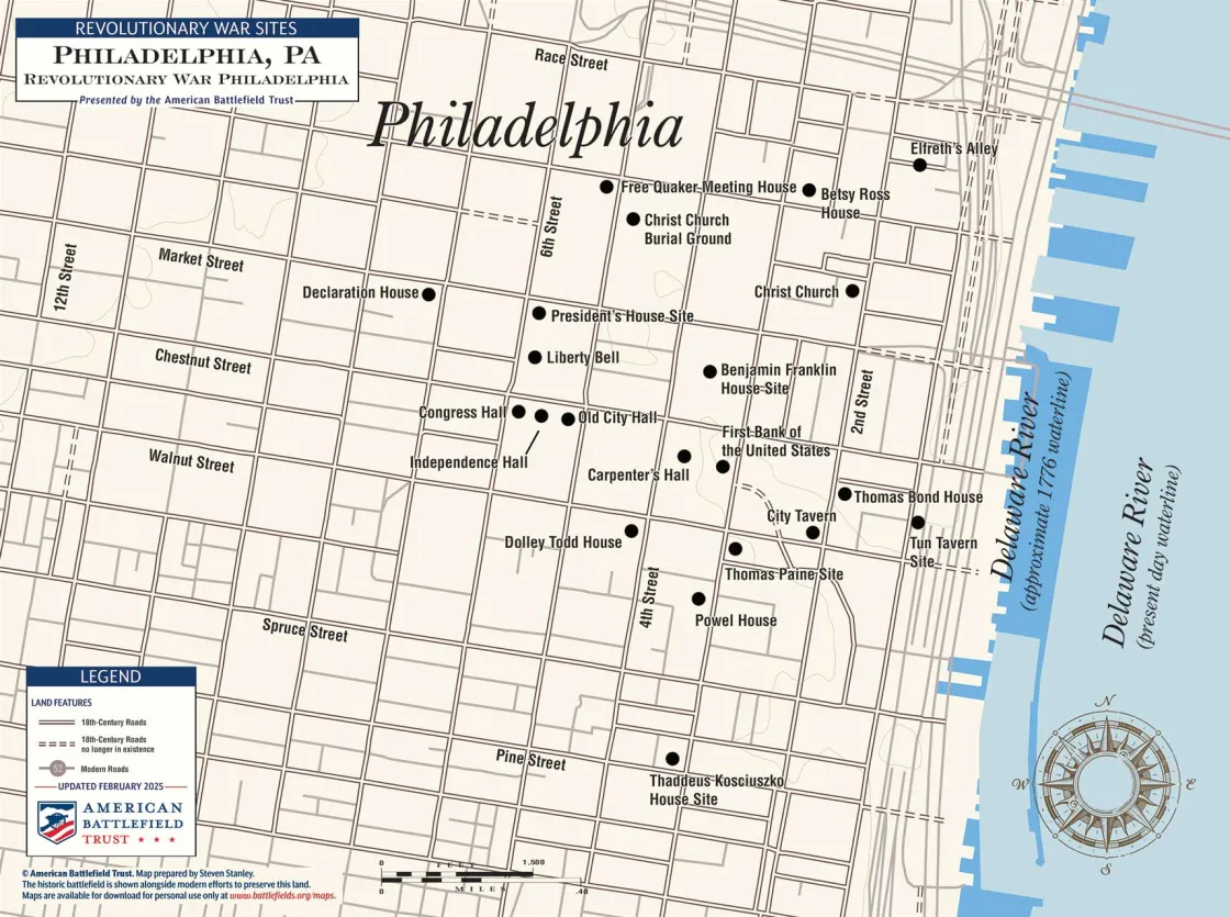 Revolutionary War Sites in Philadelphia