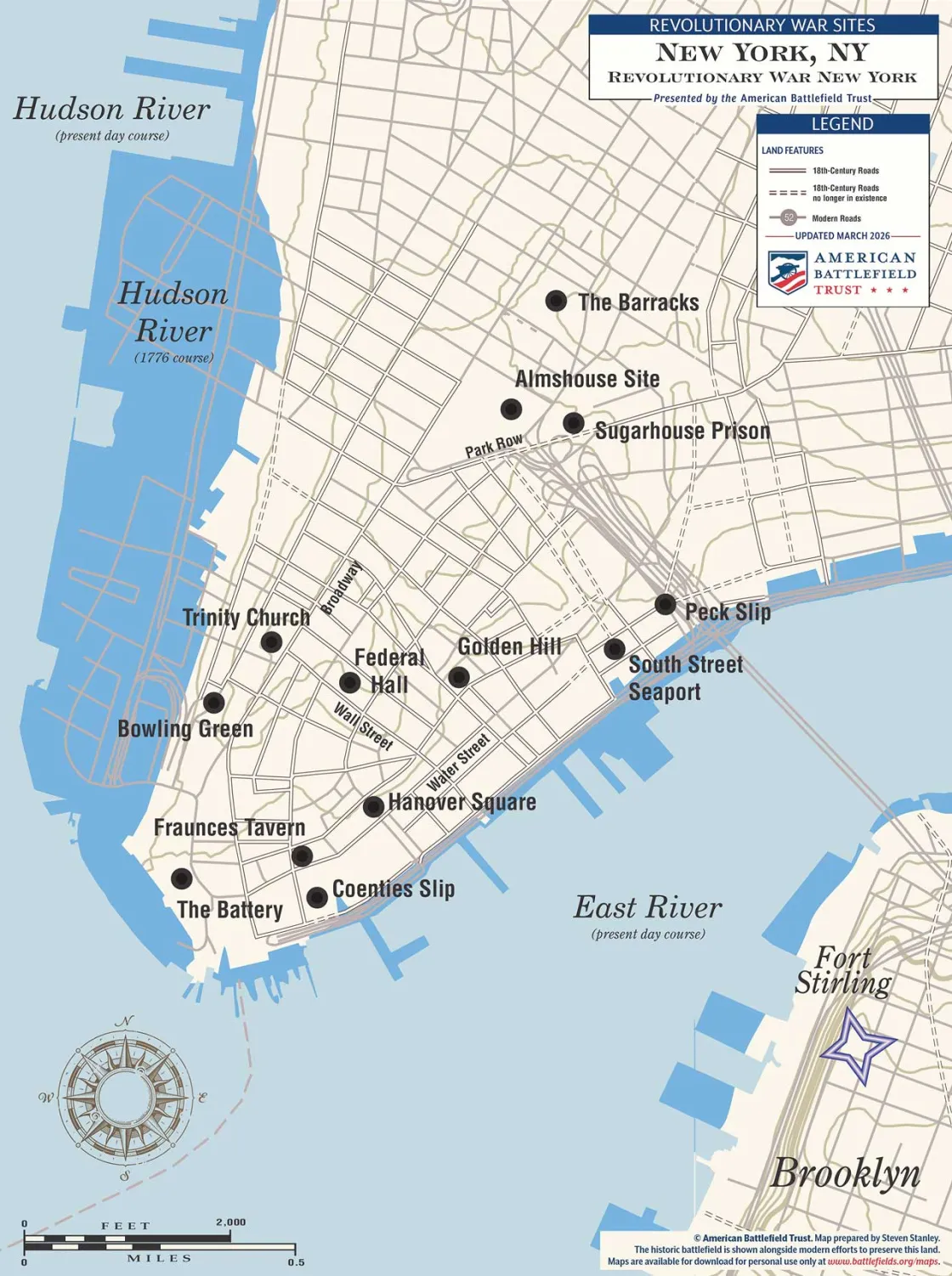Revolutionary War Sites in New York City