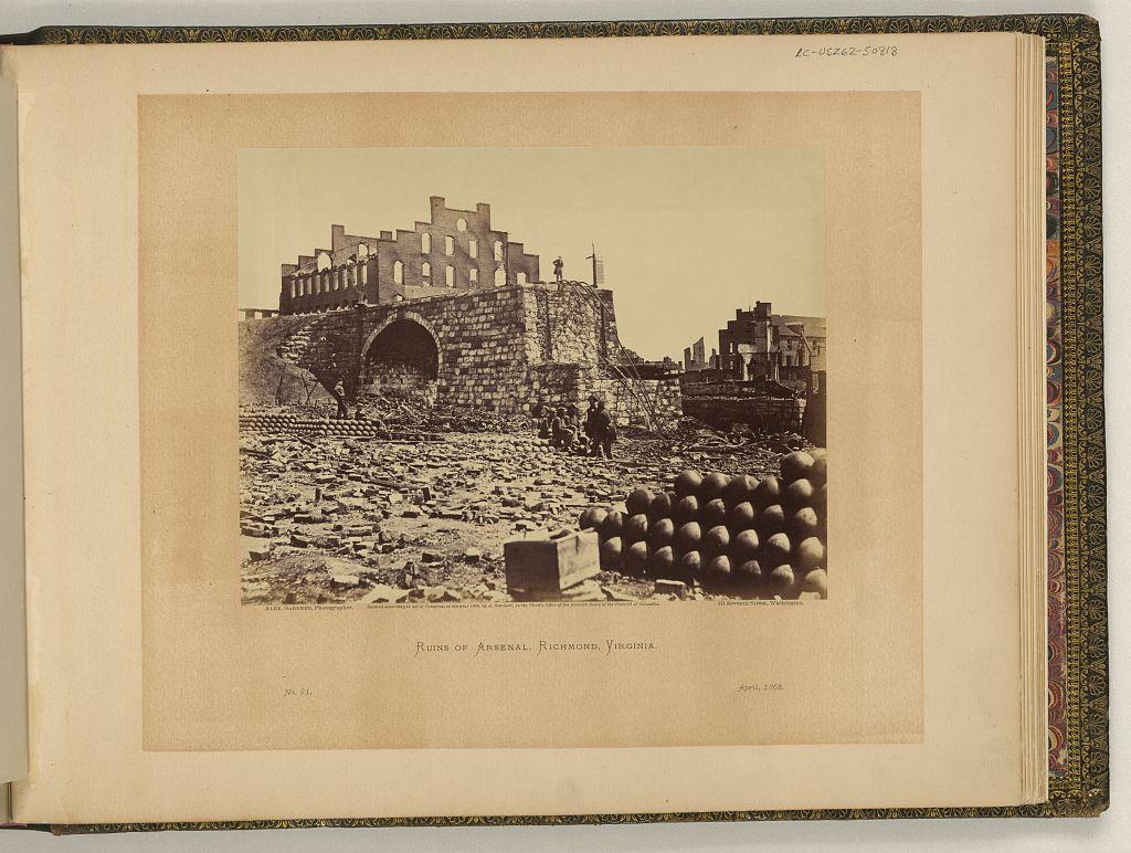 Ruins of Richmond Arsenal during Civil War
