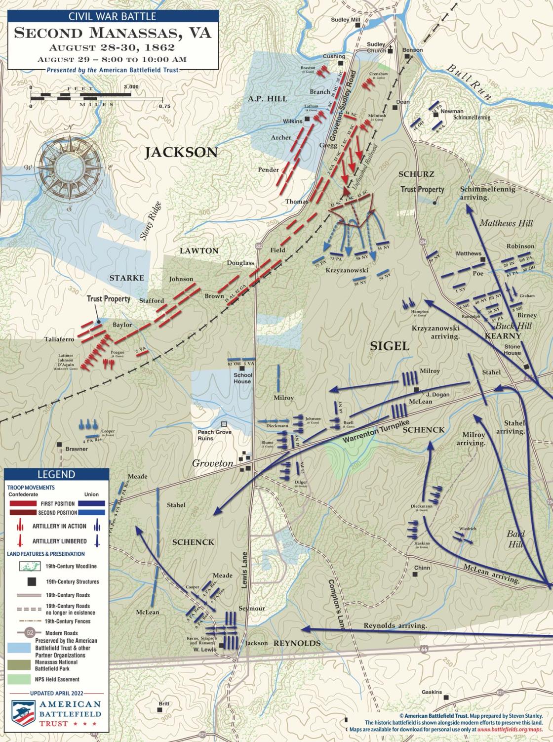 Second Manassas | Aug 29, 1862 | 8 - 10 am (April 2022)