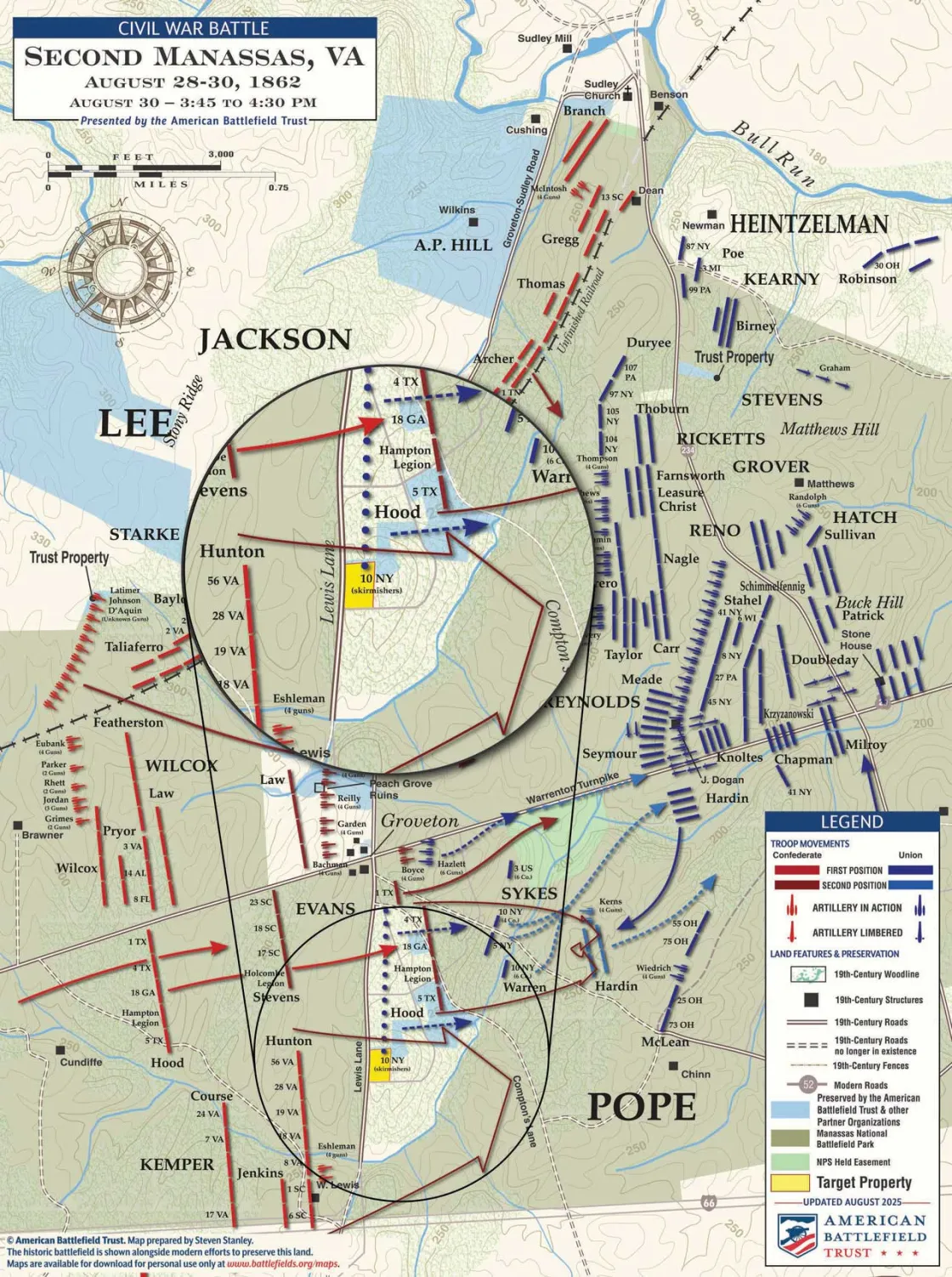 Second Manassas | Longstreet's Assault | Aug 30, 1862 | 3:45 to 4:30 p.m.