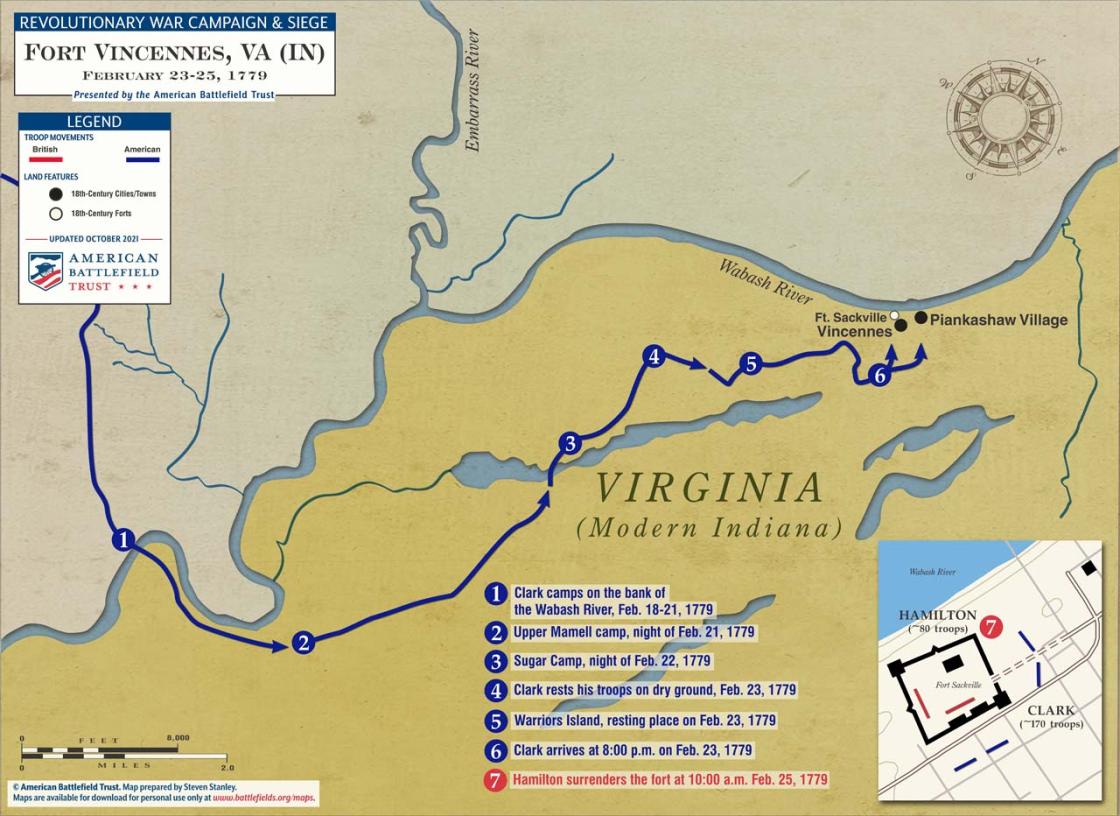 Siege of Fort Vincennes | Feb 23-25, 1779 (October 2021)