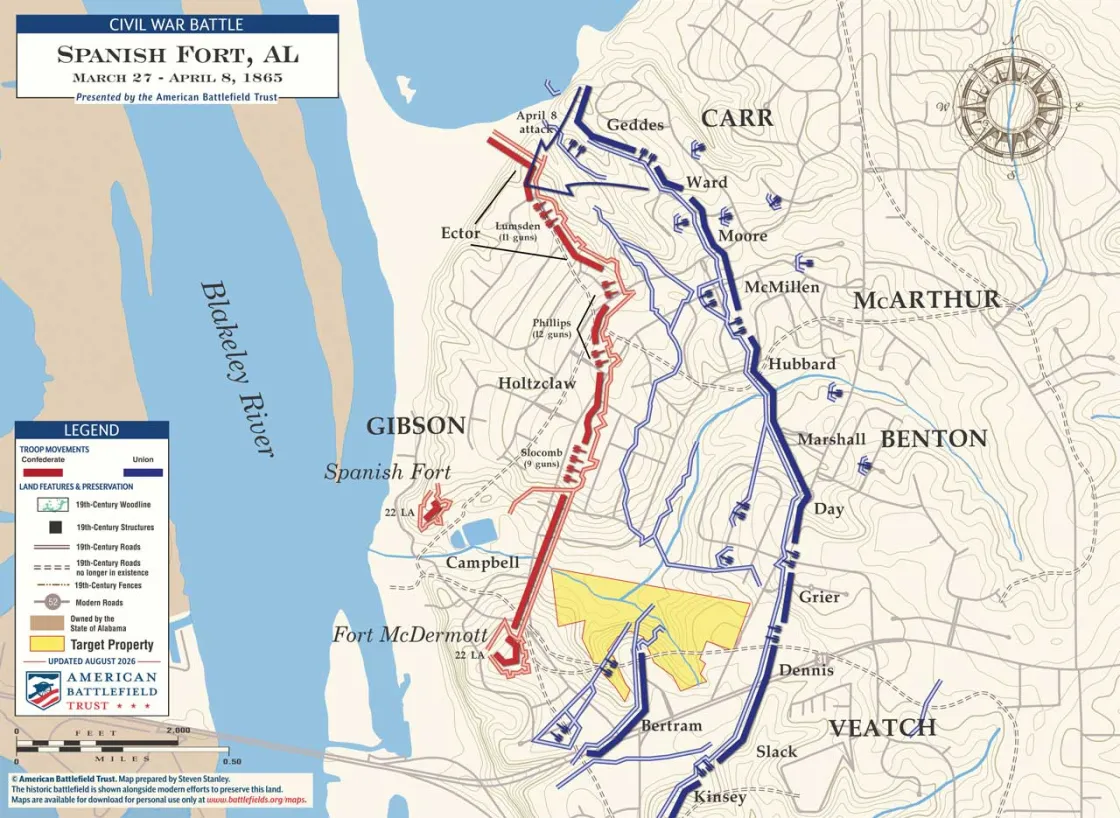 Spanish Fort | March 27–April 8, 1865