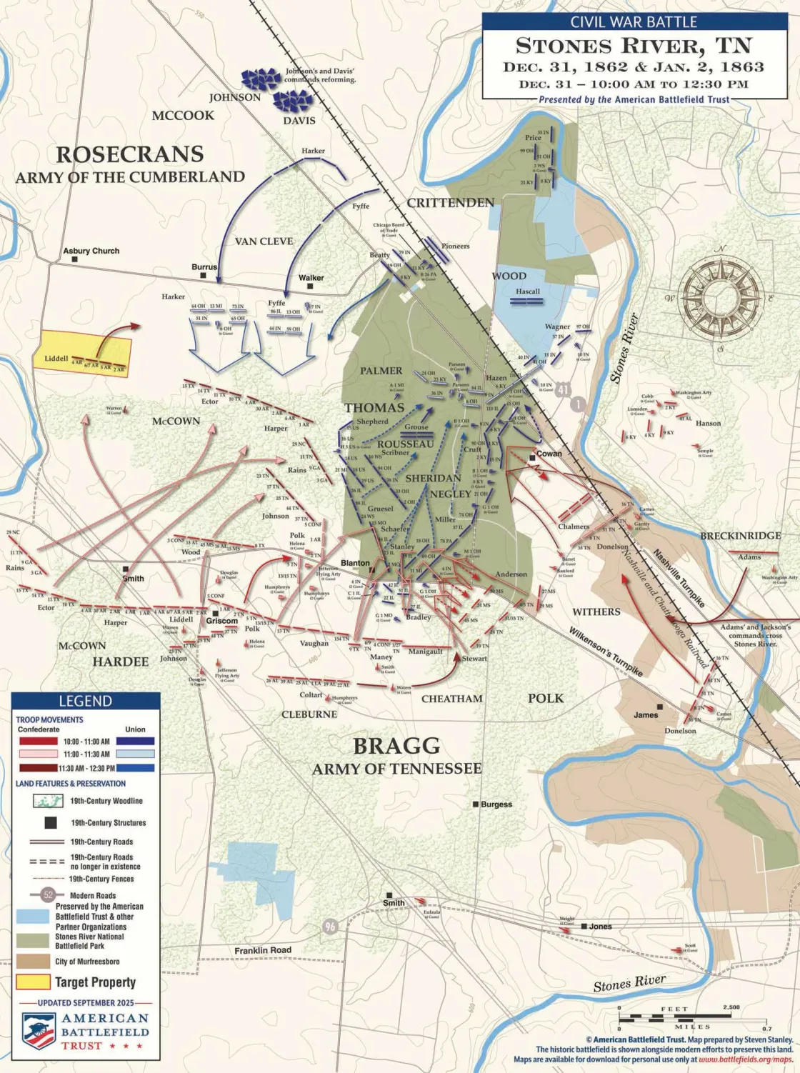 Stones River | Dec 31, 1862 | 10 am - 12:30 pm