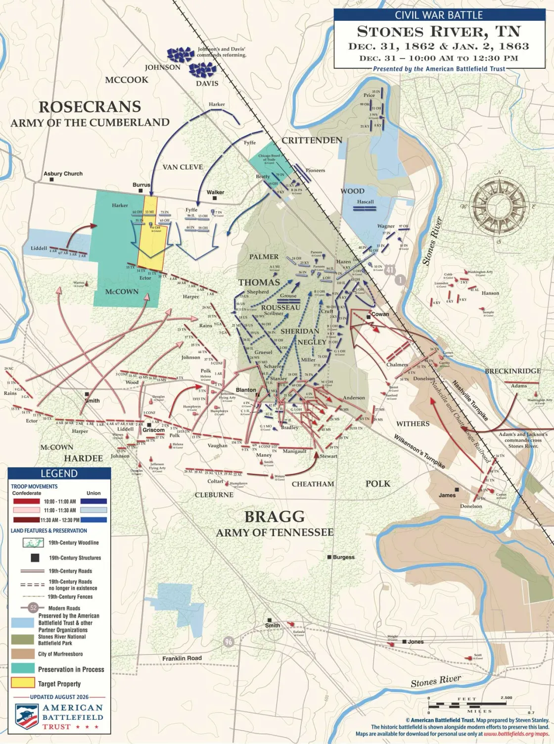 Stones River | Dec 31, 1862 | 10 am–12:30 pm