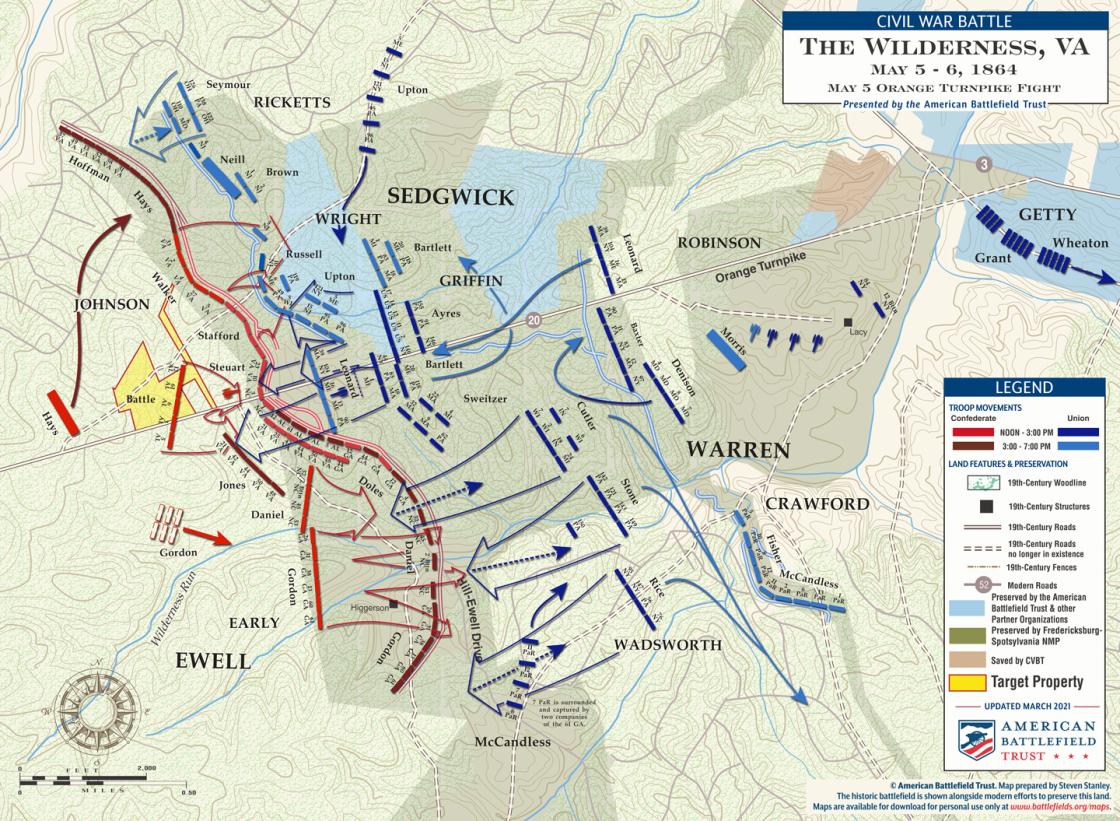 The Wilderness - Orange Turnpike Fight - May 5, 1864 (March 2021)