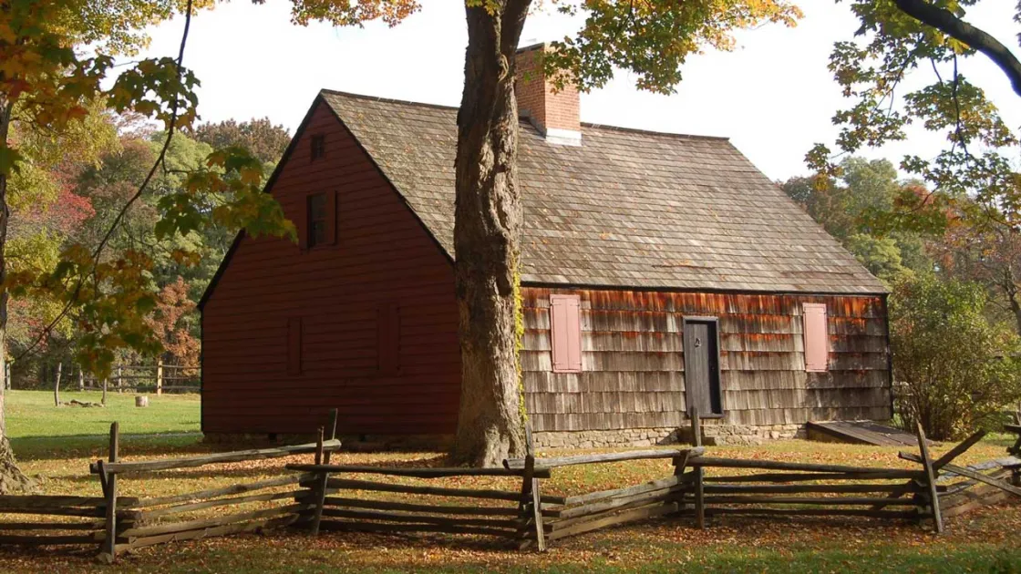 Exterior of the Wick House at Morristown National Historic Park, N.J.