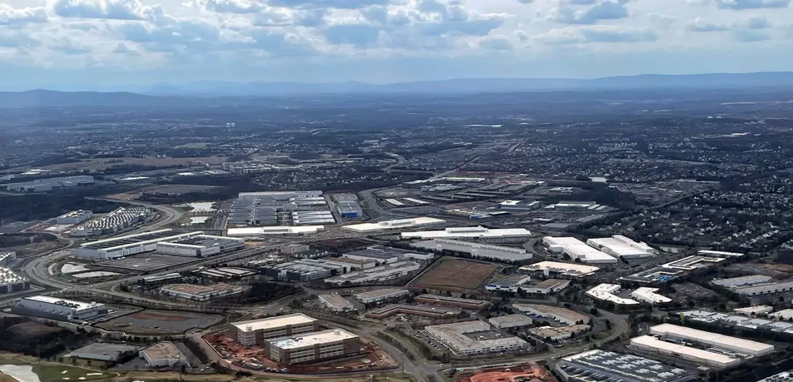 Aerial view of Northern Virginia's sprawling development. David Duncan.