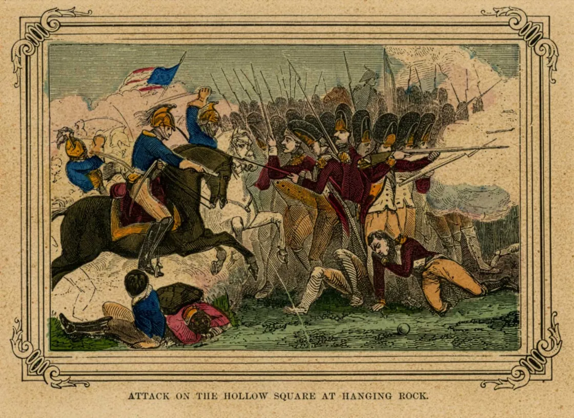 Depiction of the Battle of Hanging Rock