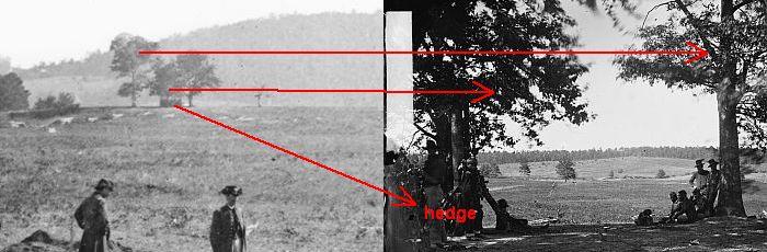 Photographs of the Cedar Mountain Battlefield from different angles
