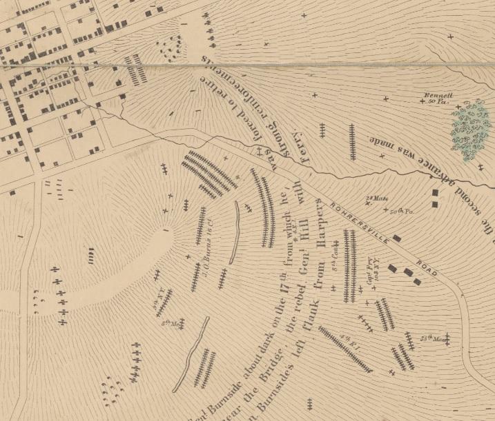 Antietam | S.G. Elliott Map Section | The Final Assault
