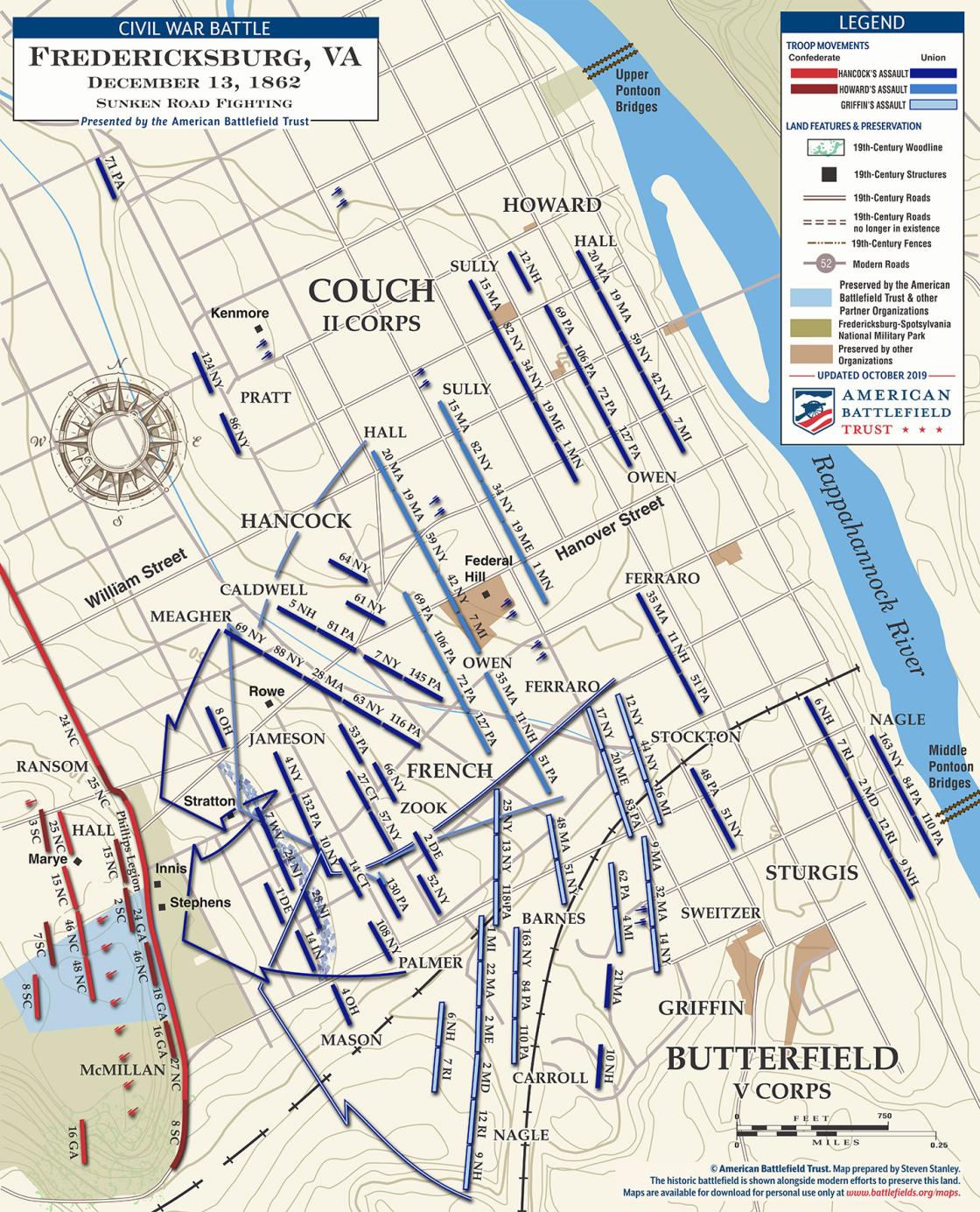 Fredericksburg | Sunken Road Fighting | Dec 13, 1862 (October 2019)