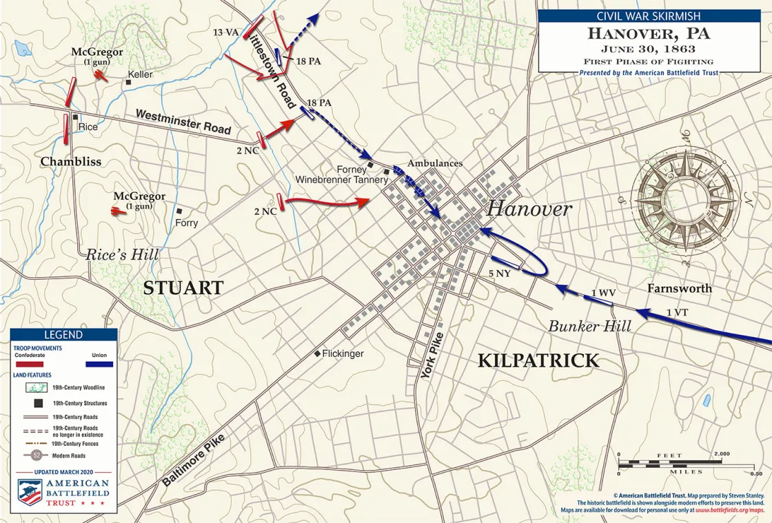 Hanover | First Phase of Fighting | June 30, 1863 (March 2020)