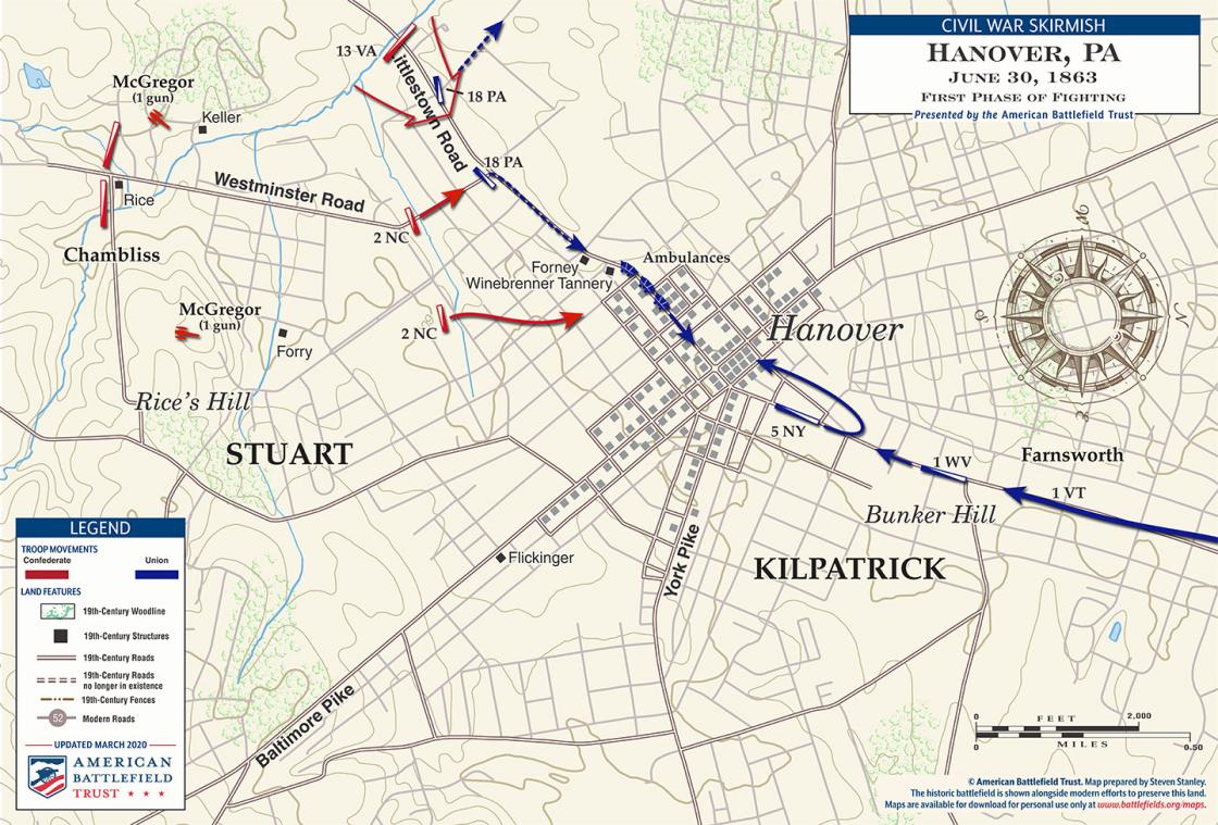 Hanover | First Phase of Fighting | June 30, 1863 (March 2020)
