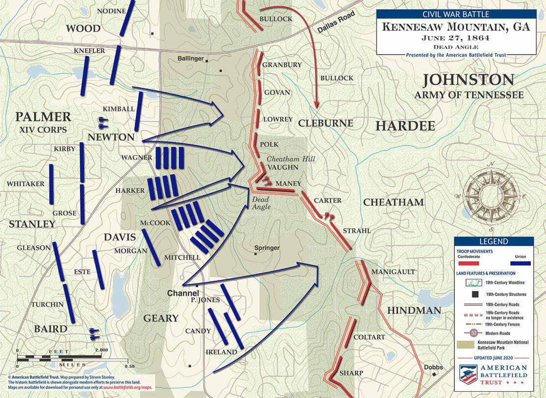 Kennesaw Mountain | Dead Angle | June 27, 1864 (June 2020)