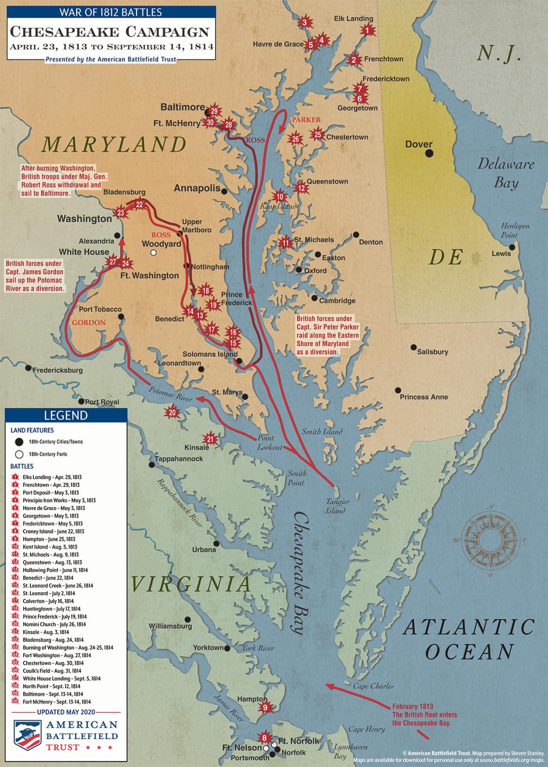 Chesapeake Campaign | Apr 23, 1813 to Sep 14, 1814 (May 2020)