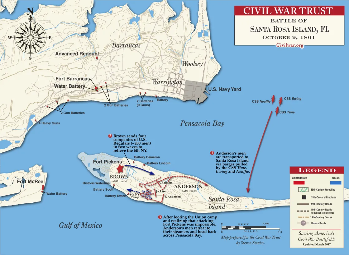 Santa Rosa Island Map