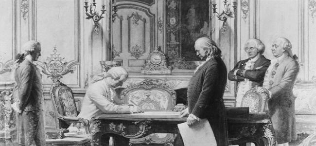 Signing of the Treaty of Alliance with France