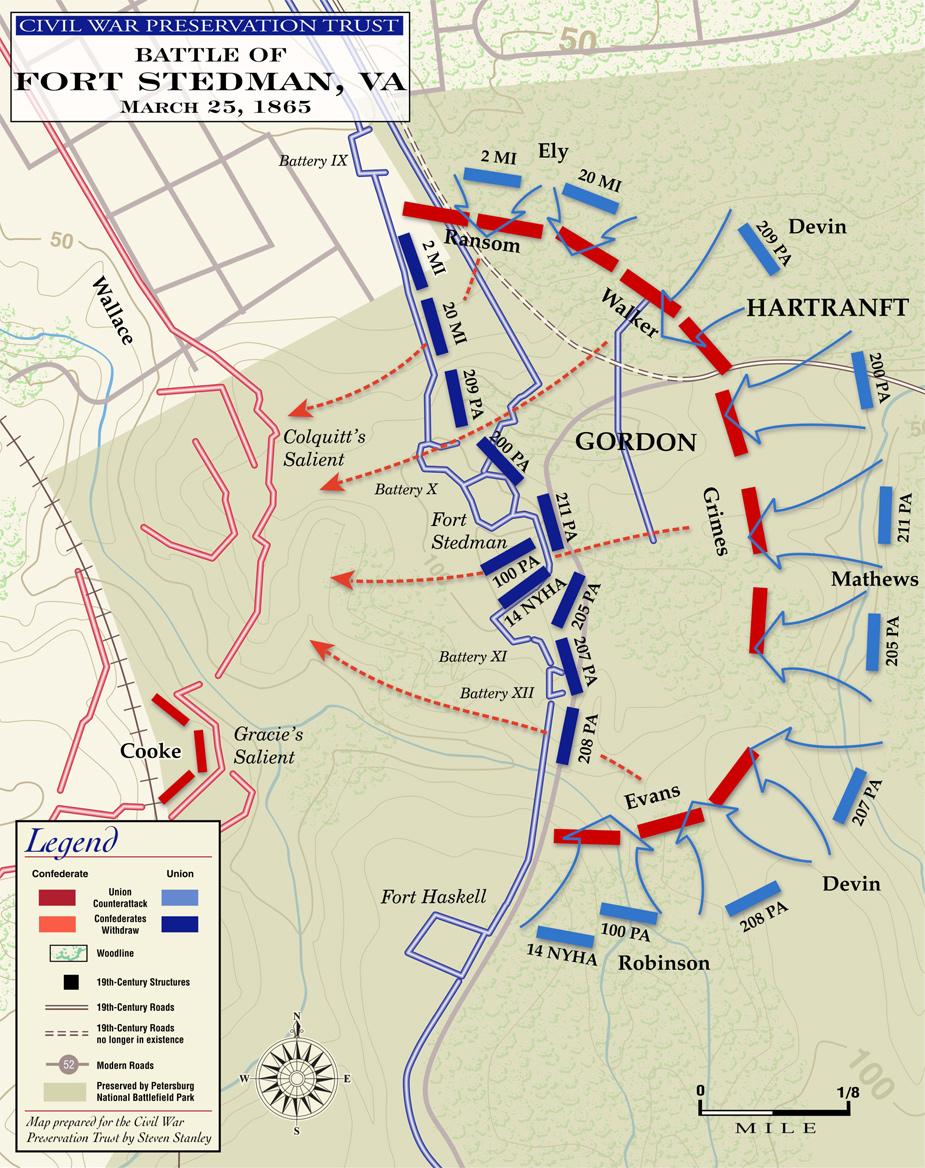 Fort Stedman | Union Counterattack | Mar 25, 1865