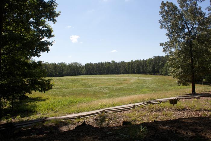 This is a photograph of Petersburg's landscape on a bright, sunny day.