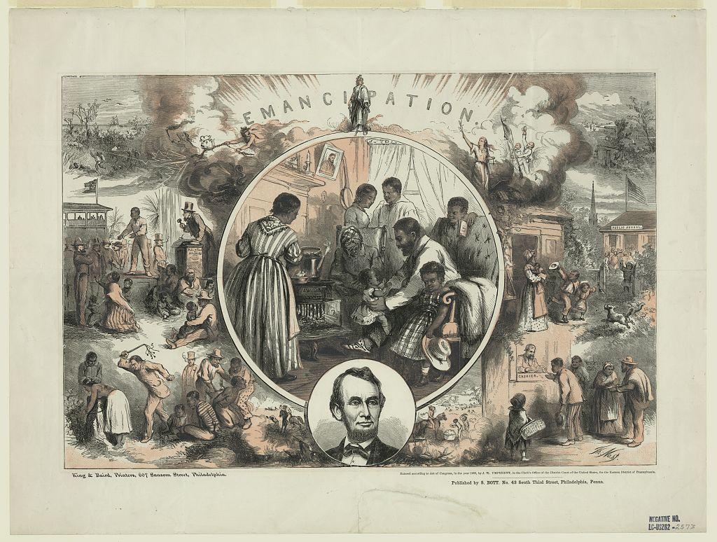 Emancipation, drawing by Thomas Nast