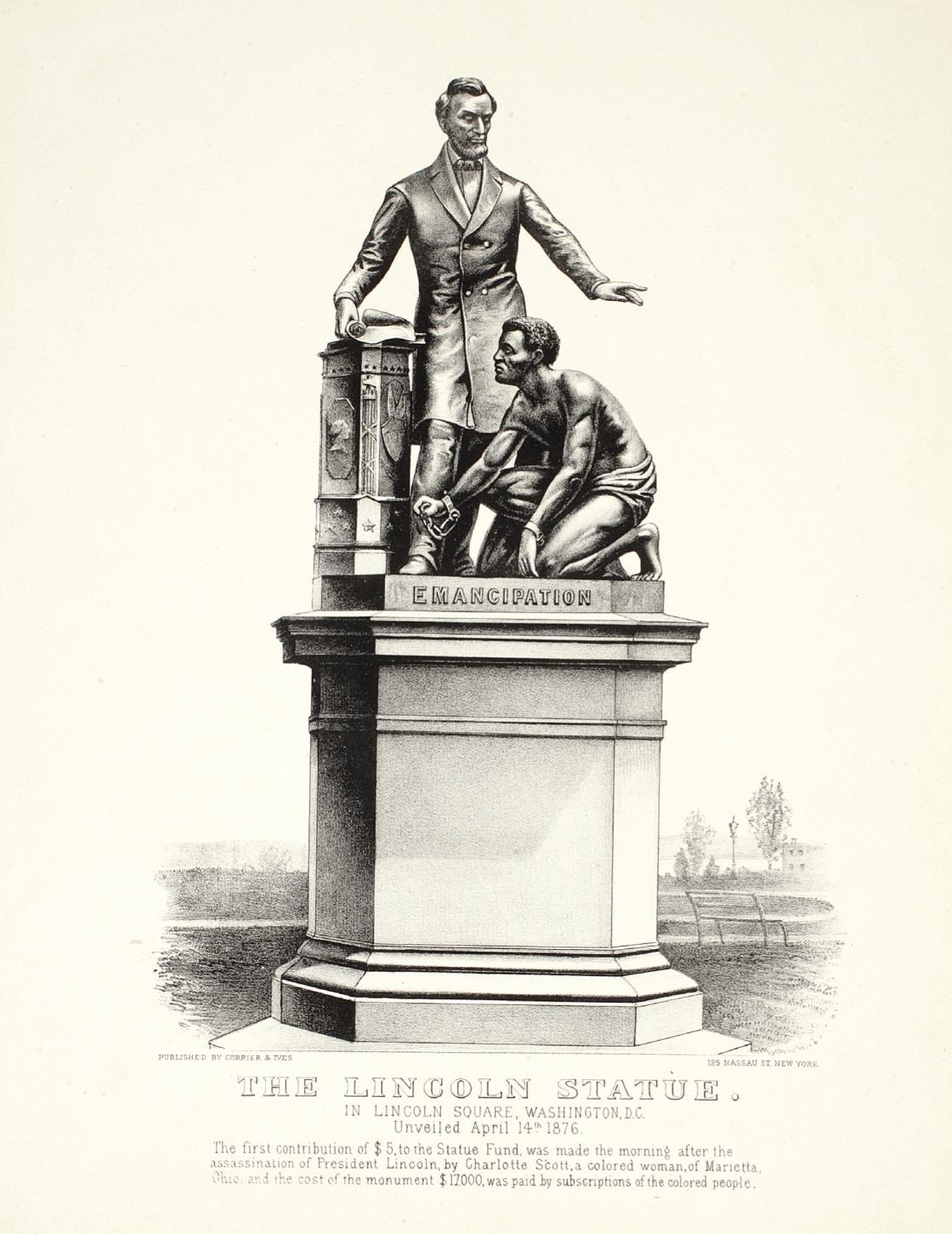 Drawing of the Emancipation Memorial