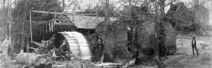 Black and white photograph of Gaines Mill