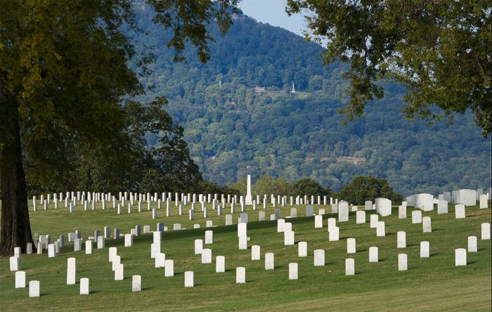 Lookout Mountain from National Cemetery