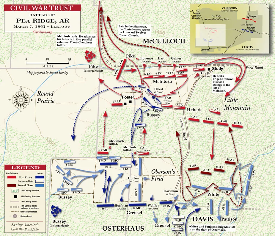 Pea Ridge | Leetown Fight | Mar 7, 1862