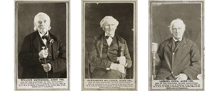 These images entail three portraits of Revolutionary War veterans. 
