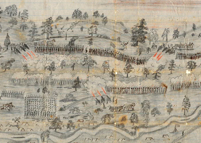 Andrew Tinkham’s Drawing of Wilson’s Creek