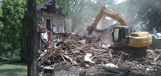 The Demolitin of the Holt House