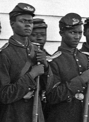 A photograph of the U.S. Colored Troops