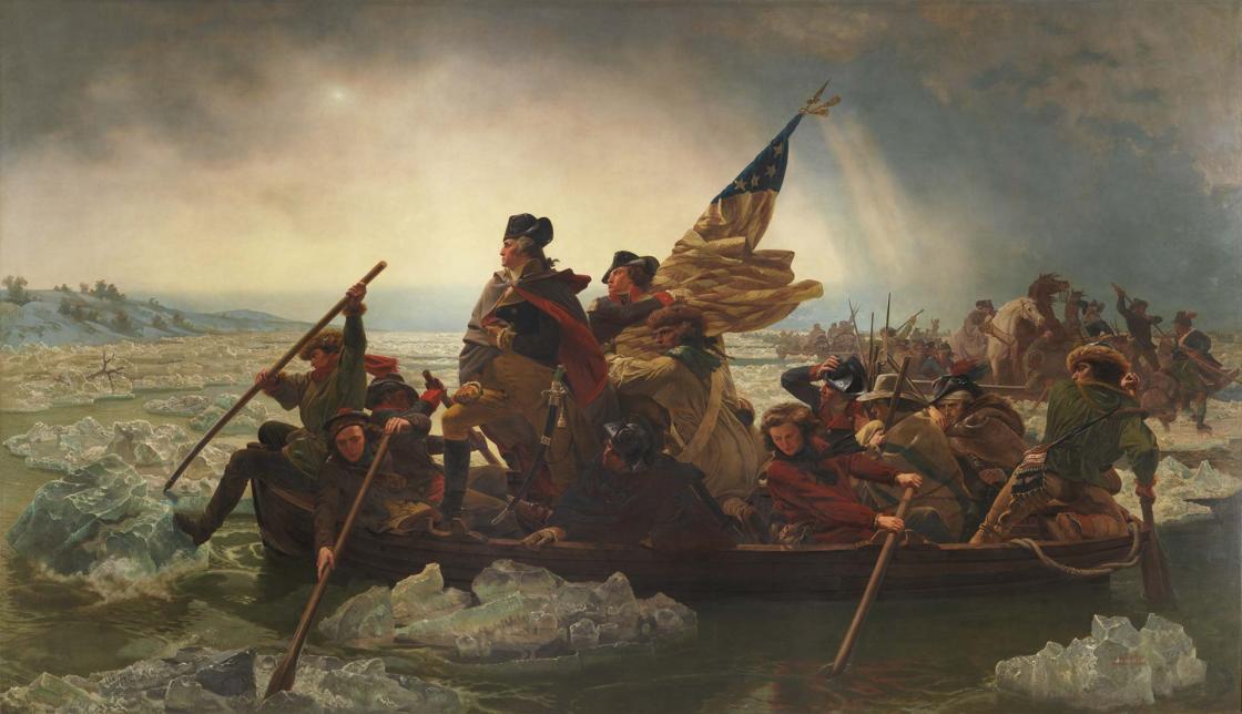 “Washington Crossing the Delaware” by Emanuel Leutze, 1851.