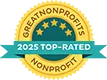 2025 GreatNonprofits Top-Rated Nonprofit Seal