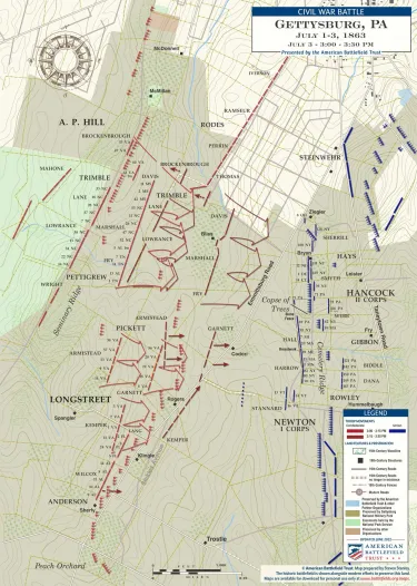 Gettysburg | Pickett's Charge | July 3, 1863 | 3:00-3:30 pm