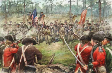 Scene at the Battle of Hobkirk Hill