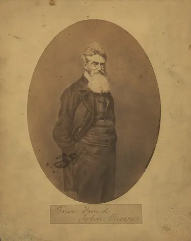 Portrait of John Brown, May 1859. Photograph by Martin M. Lawrence.