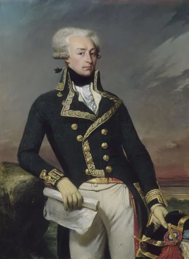 Oil portrait of Gilbert du Motier, Marquis de Lafayette, depicted as a lieutenant general in 1791.