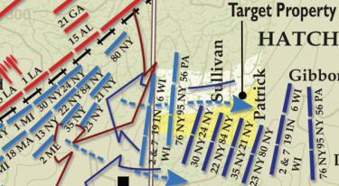 30th New York Map at Second Manassas