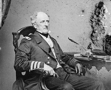 Photograph of Captain Franklin Buchanan, USN by Matthew Brady circa 1855-1861