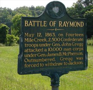 Battle of Raymond Sign
