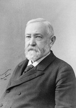 An 1896 photo of former President Benjamin Harrison