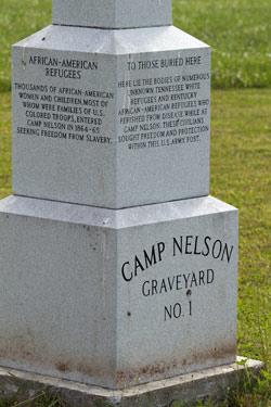 Camp Nelson Graveyard Marker